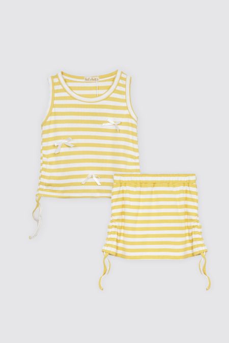 Jennie Ribbon Set Yellow Stripes
