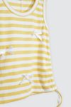 Jennie Ribbon Set Yellow Stripes Depan