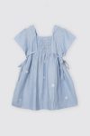 Esther Flower Dress Blue Depan