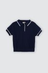 Cullen Knit Top Navy Blue Depan