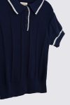 Cullen Knit Top Navy Blue Depan