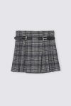 Nora Plaid Skort Blue Black Depan