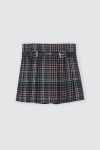 Nora Plaid Skort Red Black Depan