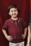 Cullen Knit Top Maroon Depan