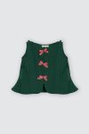 Carols Ribbon Vest Emerald Green Depan