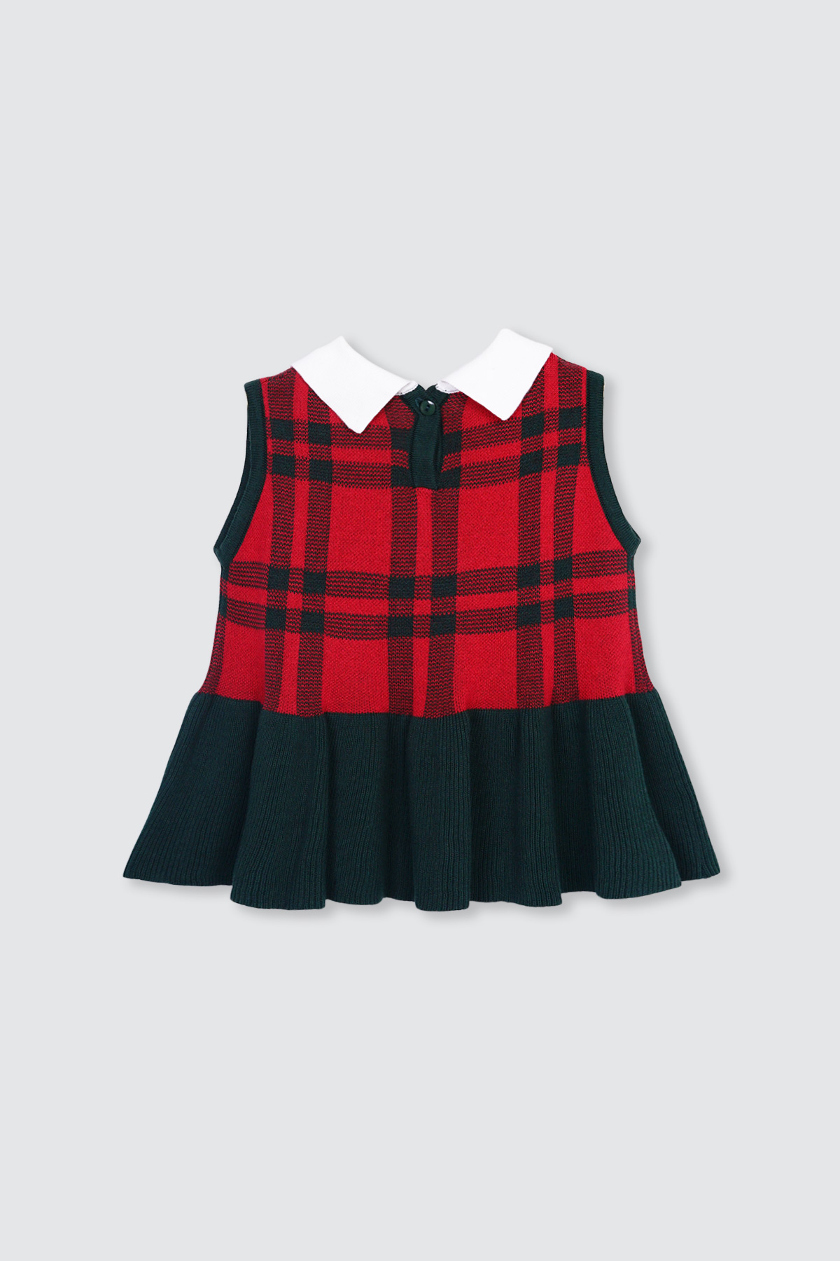 Joy-Peplum-Top-Emerald-Green-belakang