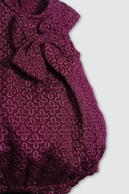 Lana Romper Maroon detail