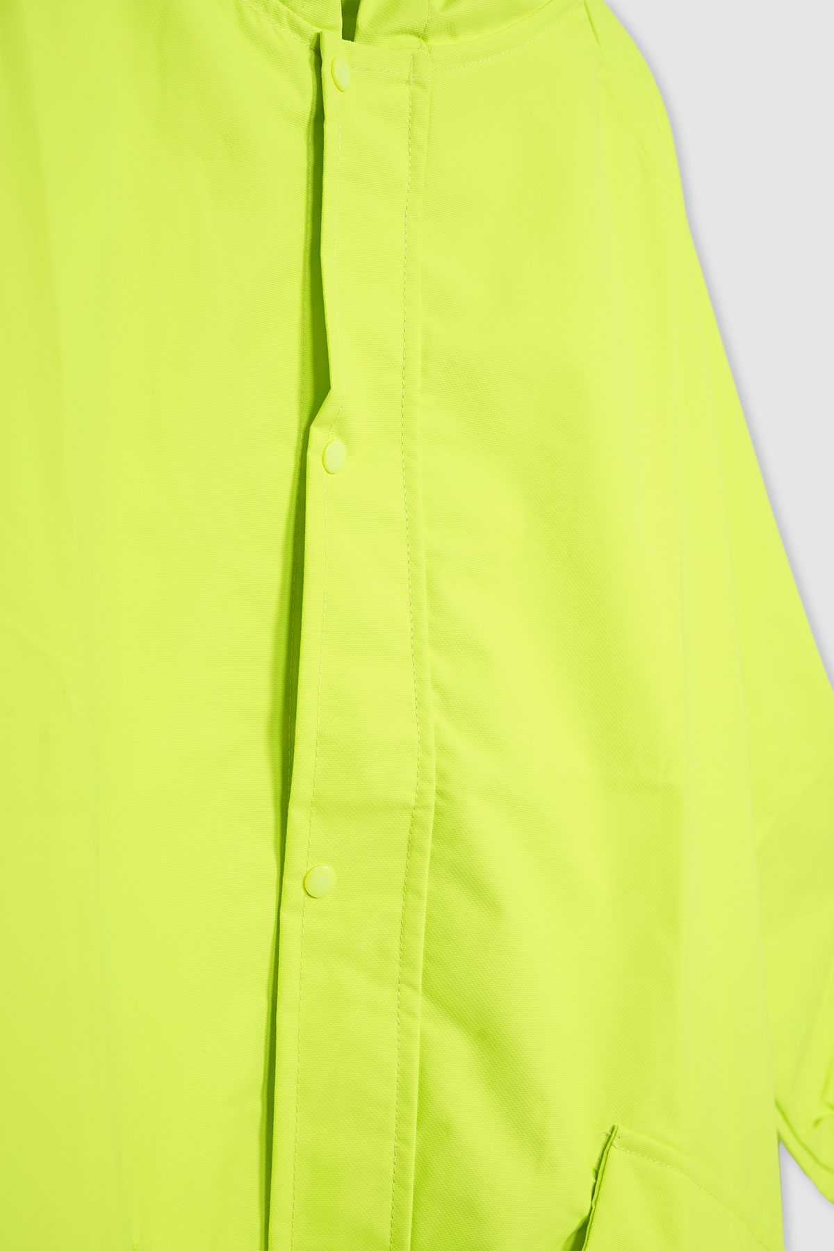 Brave Foldable Raincoat Lemon Lime Detail