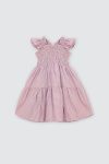 Stella Dress Checkered Pink Depan