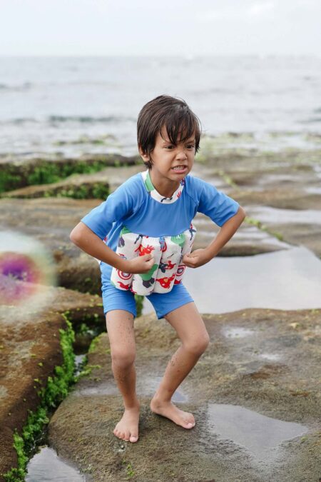 Marvel Avengers Assemble Boys Short Sleeve Floatsuit