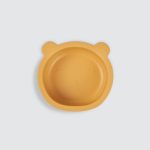 Silicone-Suction-Bear-Bowl-Mustard—1