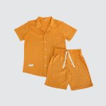 Short-Sleeve-Shirt-and-Short-Pjamas-Mustard
