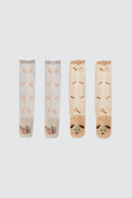 Set of 2 Baby Stocking Cat and Dog