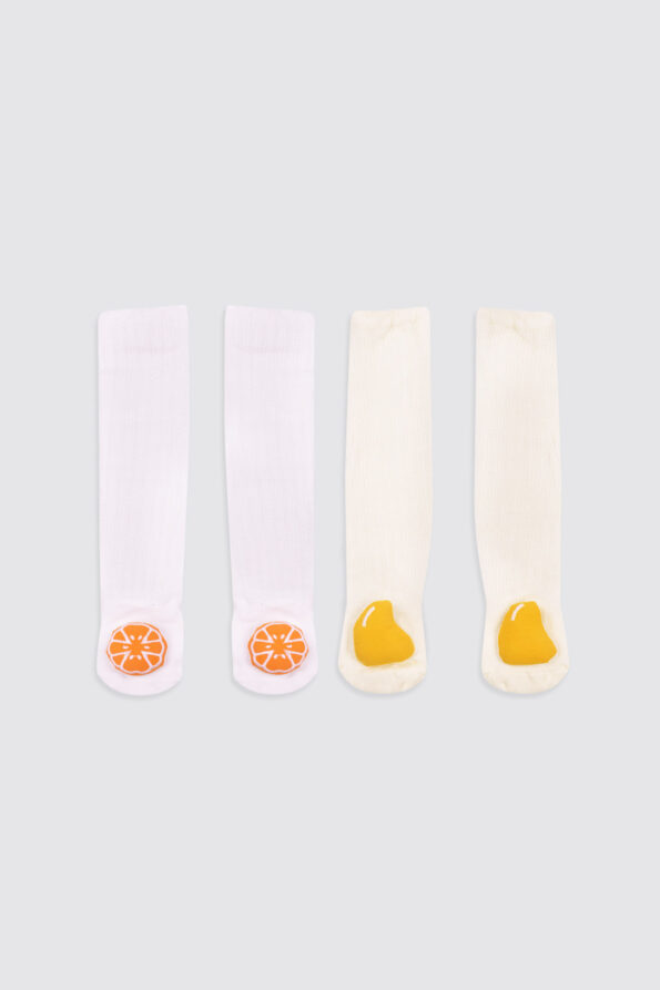Set of 2 Baby Stocking Orange Manggo 1