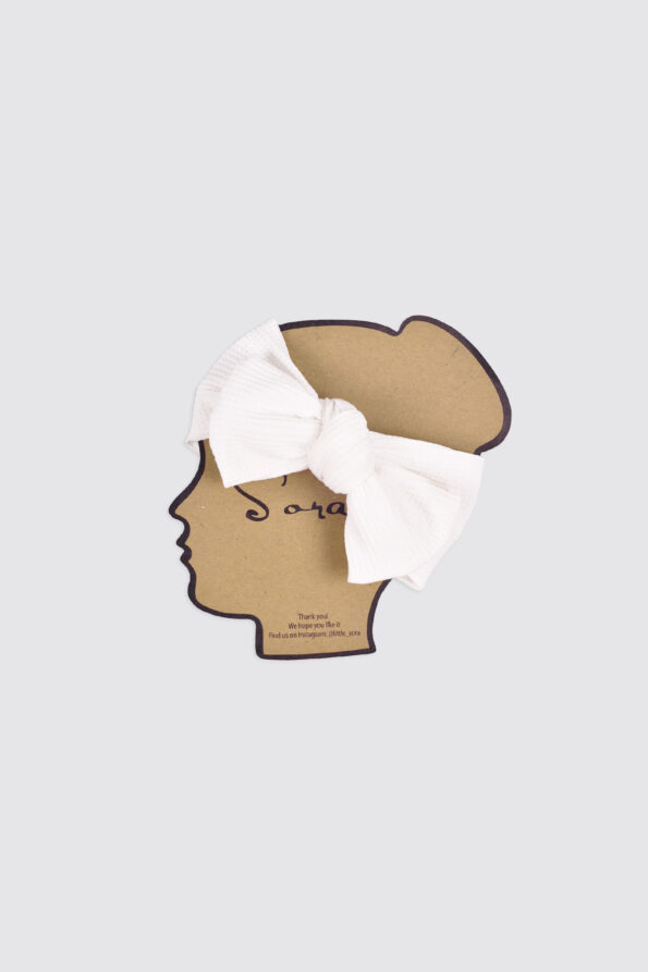 Baby Waffle Headband-Chalk-3