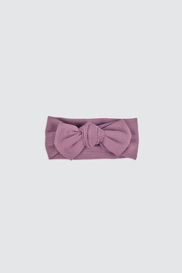 Baby Waffle Headband Plum Kiddiposh Headband Anak Little Sora