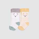 Bear-Stripe-Yellow-and-Green-Socks-1
