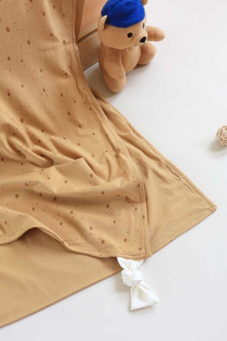 Baby Blanket Mocha Star