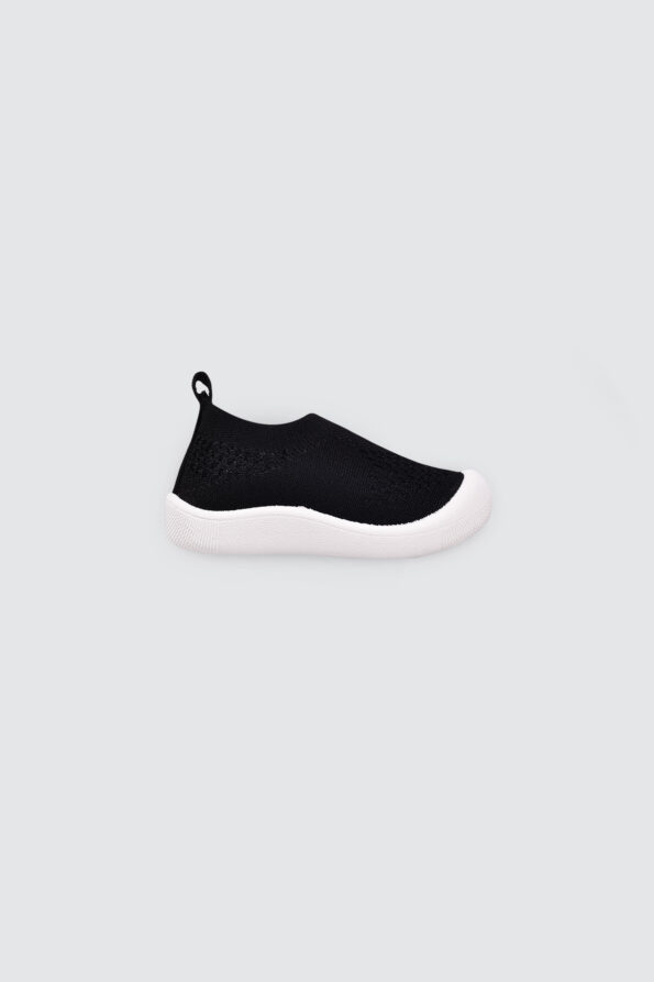 BMR-TP-02-Slip-On-Prewalker-Sock-Shoes-Black-1