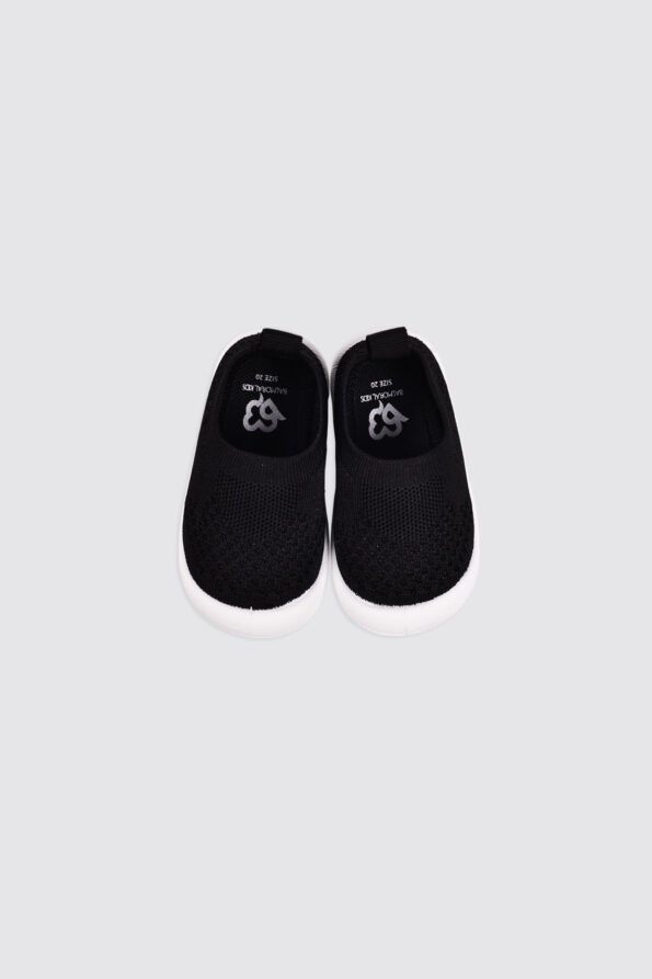 BMR-TP-02-Slip-On-Prewalker-Sock-Shoes-Black-3