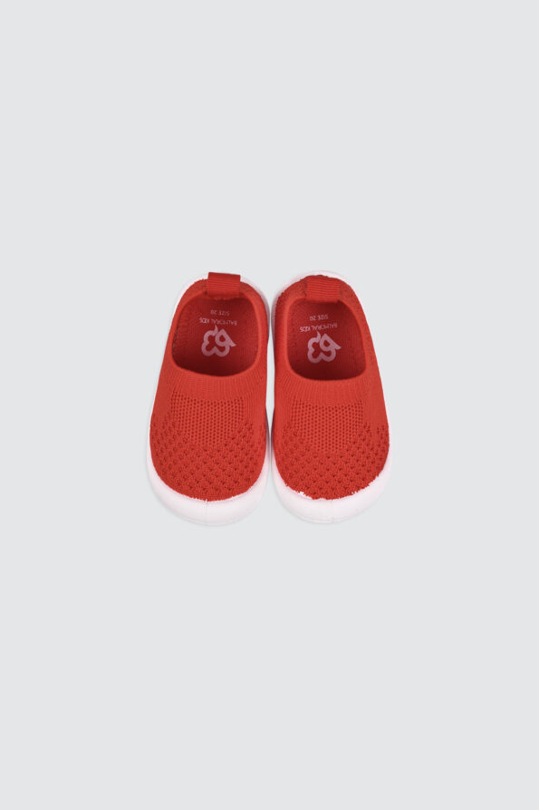 BMR-TP-02-Slip-On-Prewalker-Sock-Shoes-Red-3