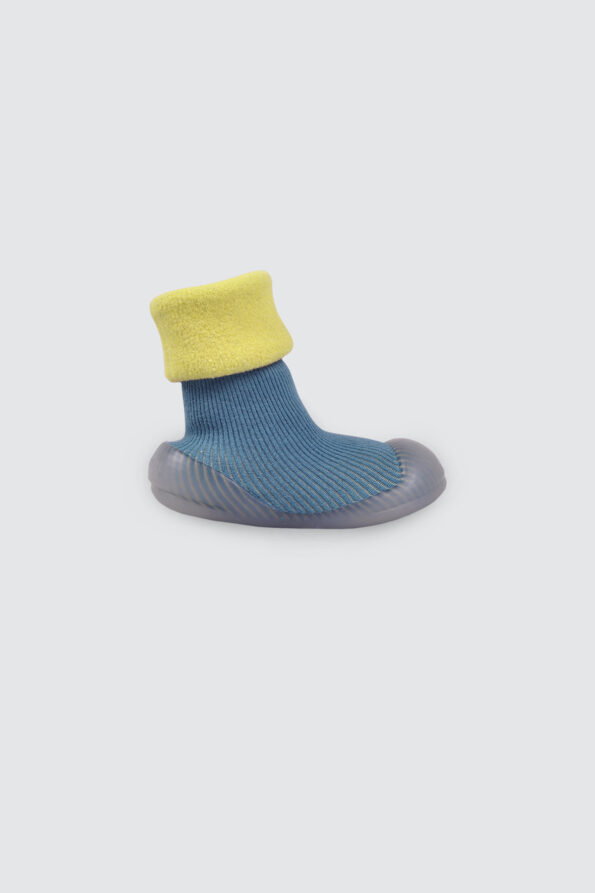 TNSS01-Slip-On-Prewalker-Sock-Shoes-Green-1