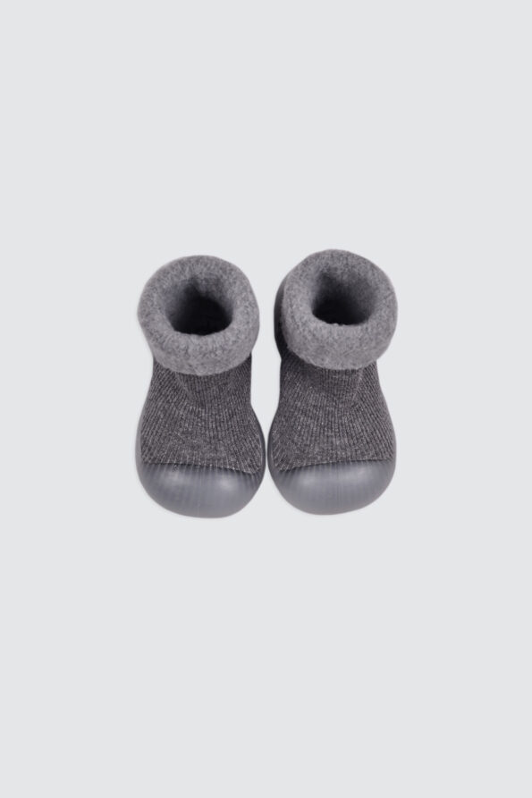 TNSS01-Slip-On-Prewalker-Sock-Shoes-Grey-2