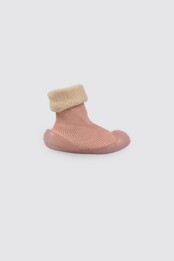 TNSS01-Slip-On-Prewalker-Sock-Shoes-Pink-1