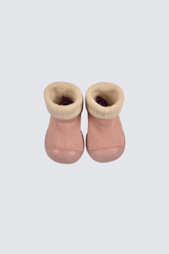 TNSS01-Slip-On-Prewalker-Sock-Shoes-Pink-2