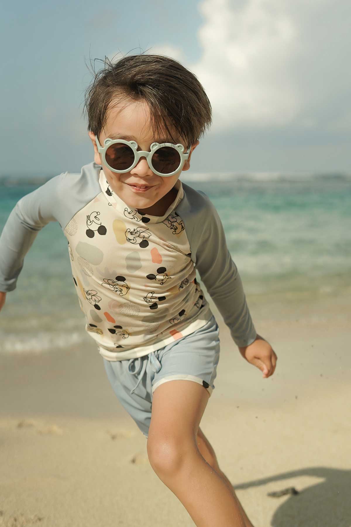 Disney | Swim | Baby Mickey Mouse Long Sleeve Rash Guard One Piece Upf 50 65ff002c2fbf1ad2a8e29f40