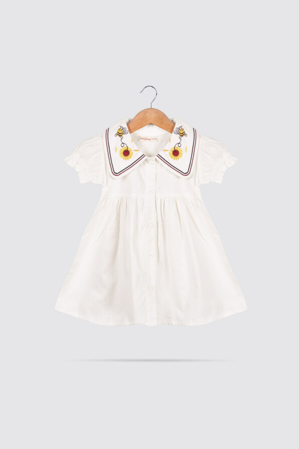 Dress Anak Sunbee Embroidery Dress White 1