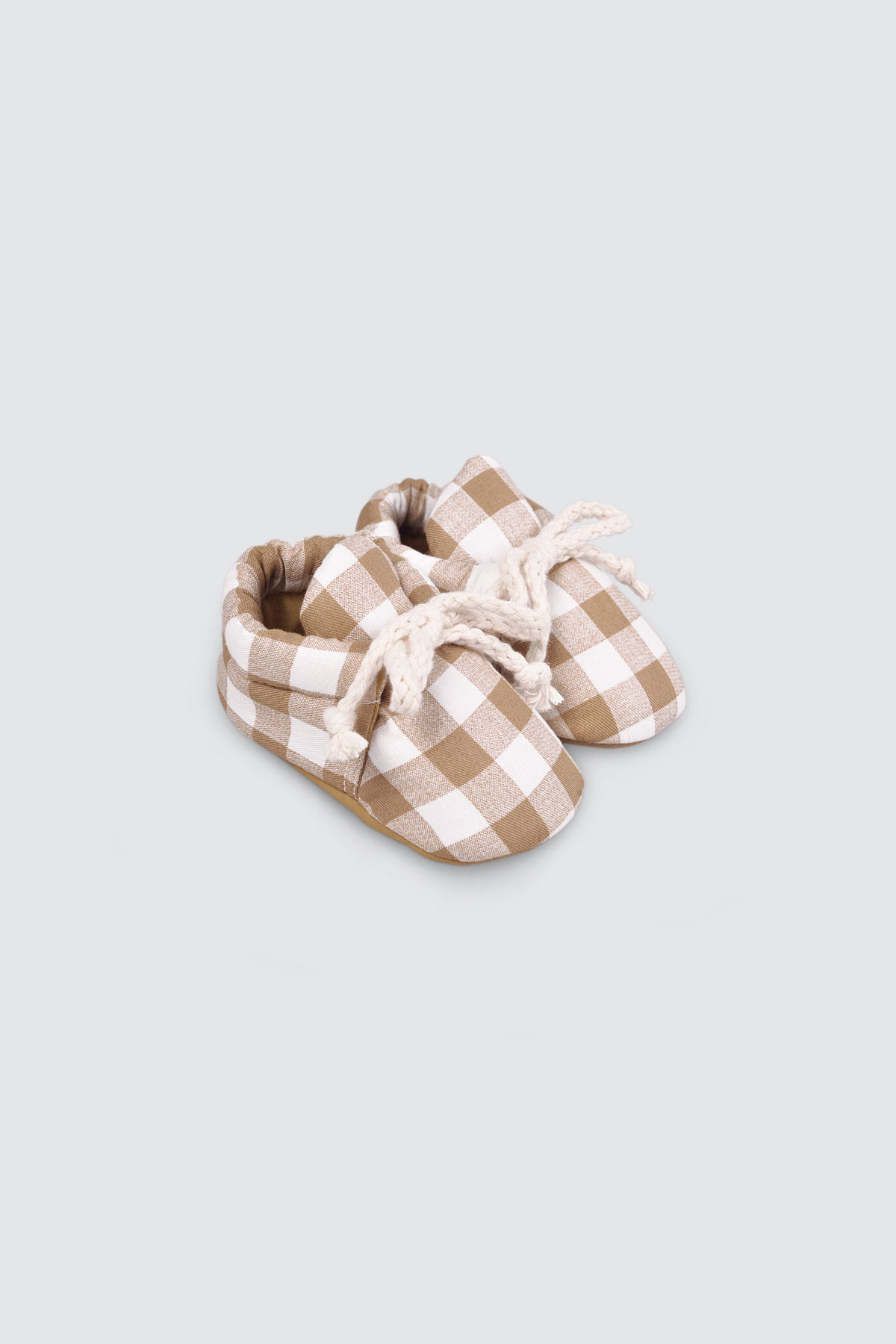 Gingham-Series-Mini-Shoes---Brown-2 Gingham Series Mini Shoes Brown 2