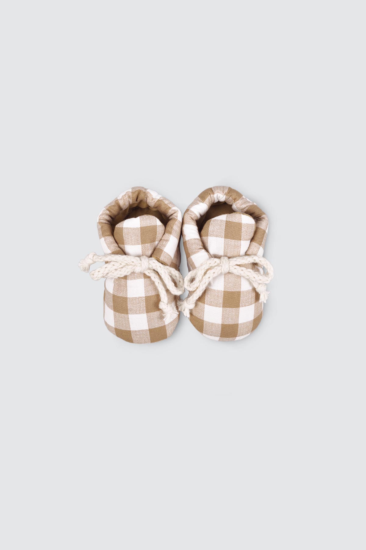 Gingham-Series-Mini-Shoes---Brown-3