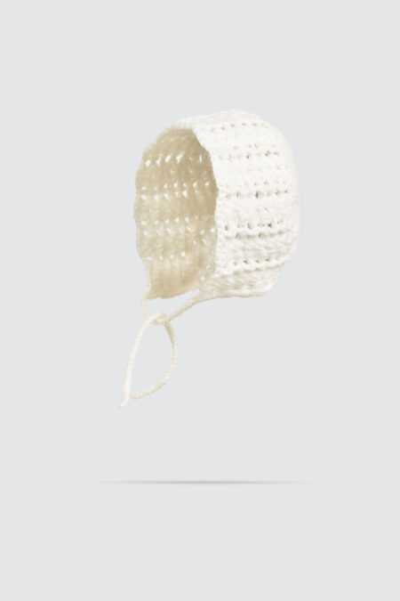 Crochet Baby Bonnet Cotton Creme