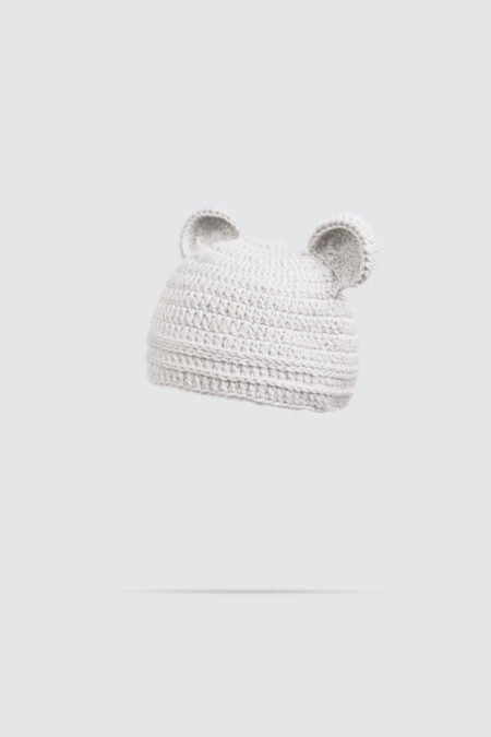 Crochet Beanie Hat Baby Grey