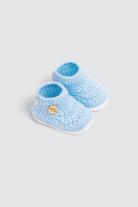 Crochet Booties Sky Blue
