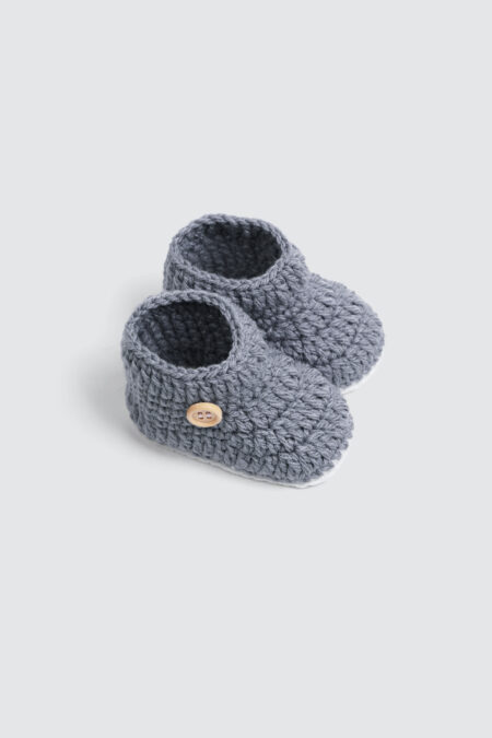 Crochet Booties Stone Wash