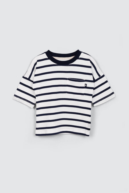 Taka Oversized Shirt Navy White