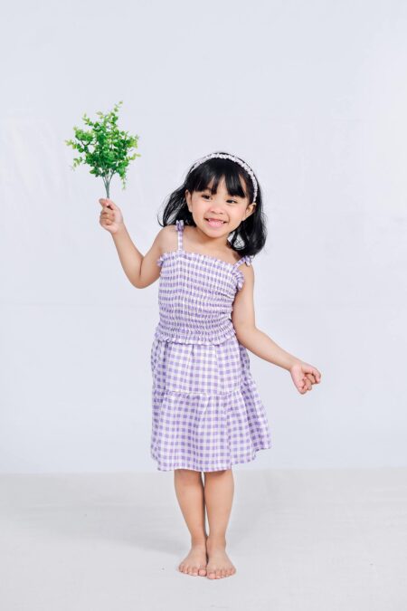 Emma Set Purple Gingham