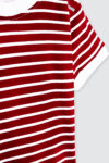 Zoe-Stripe-T-shirt—Maroon—1