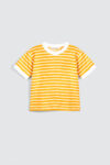 Zoe-Stripe-T-shirt—Mustard—1