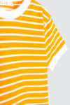 Zoe-Stripe-T-shirt—Mustard—1