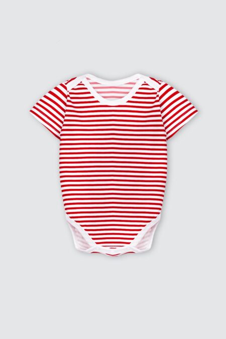 Stripe Bodysuit Red