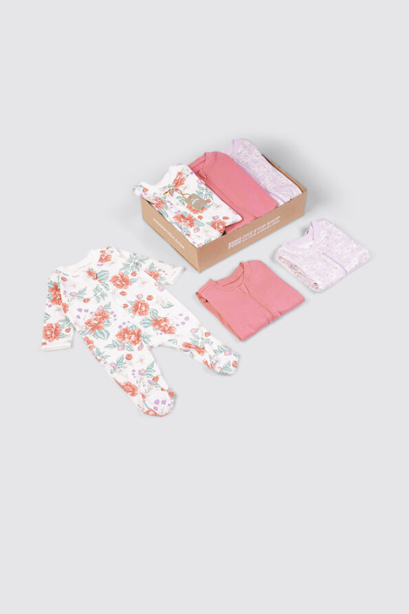 3 Pack Coveralls Rose Aop H pack 1