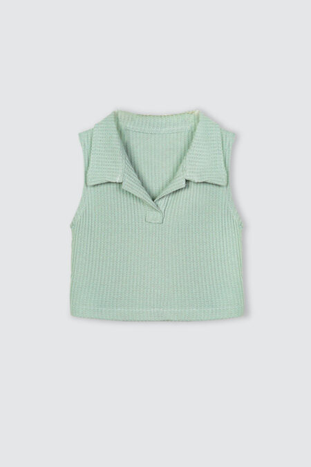 Ivy Collar Top Mint
