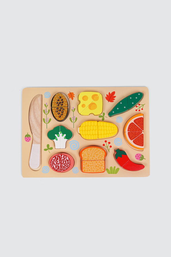 ISAO Montessori Kitchen Cutting Board Pretend Play – Veggie 2 1