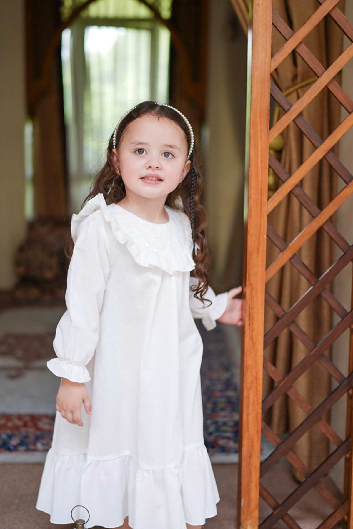 Farah-Dress-White-on model Farah Dress White 3