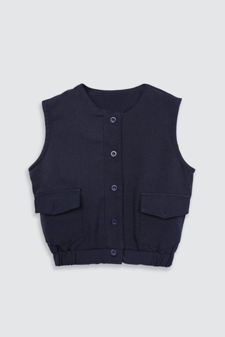 Gemma Vest - Navy