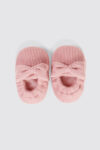 Little Bow Baby Shoes Blush Pink – 1