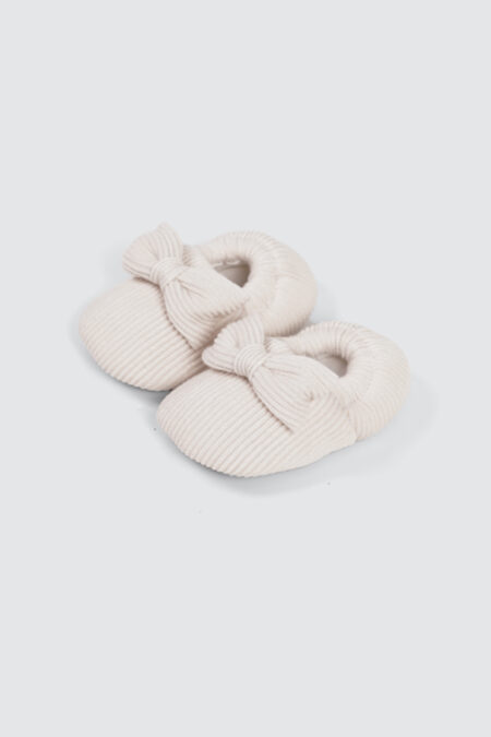 Little Bow Baby Shoes Creamy White